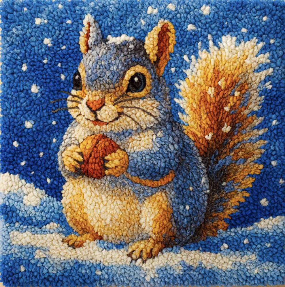 Latch Hook Forest Baby Animals - Book 1