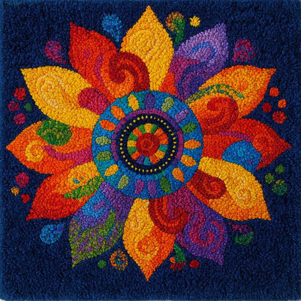 Latch Hook Mandalas - Book 3